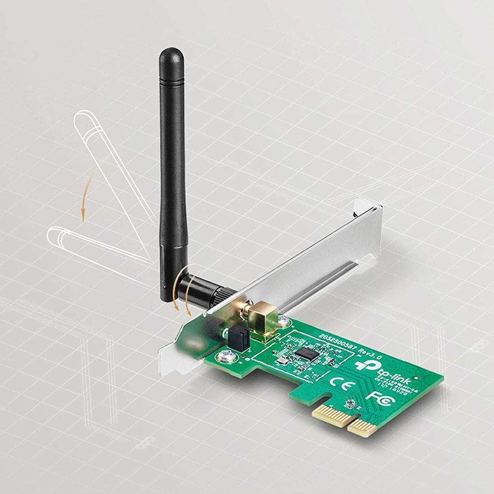 TP-Link TL-WN781ND, N150 Mbps Kablosuz PCI Express Adaptör