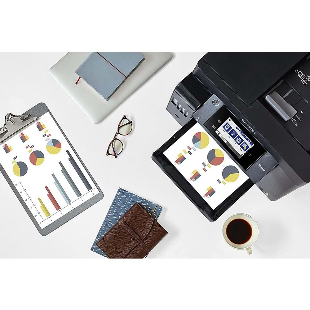 Epson EcoTank L6550 Mürekkep Püskürtmeli Yazıcı, A4, 4800 x 1200 DPI, 32 sayfa, WLAN, Siyah