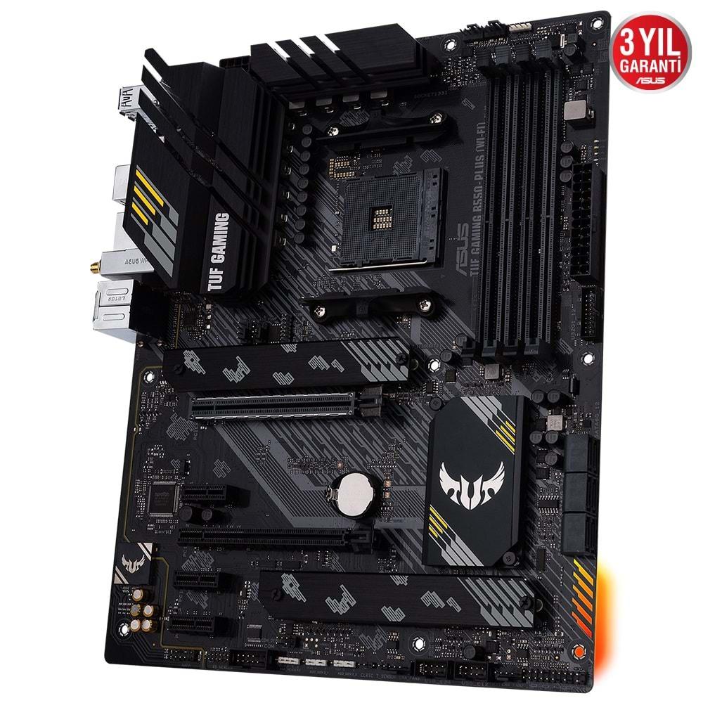 Asus TUF Gaming B550-Plus WIFI AMD B550 4800 MHz (OC) DDR4 Soket AM4 ATX Anakart