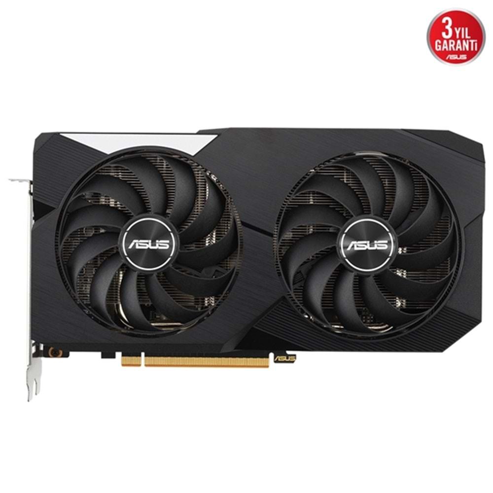 Asus Radeon RX 6600 DUAL-RX6600-8G 8GB GDDR5 128Bit 2491Mhz OC Hdmi 3XDP Ekran Kartı