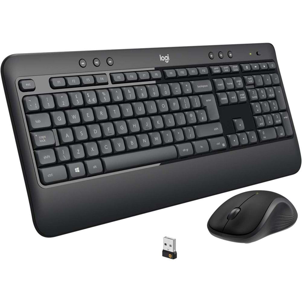 Logitech MK540 920-008687 Kablosuz Q Klavye Mouse Set Siyah