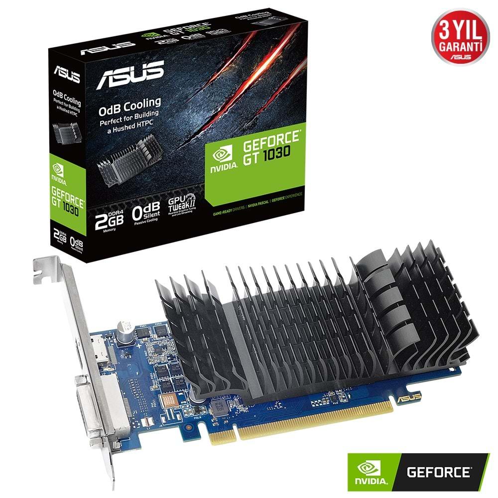 Asus GT1030-SL-2GD4-BRK 2GB 64Bit DDR4 HDMI/DVI PCI 3.0 Ekran Kartı