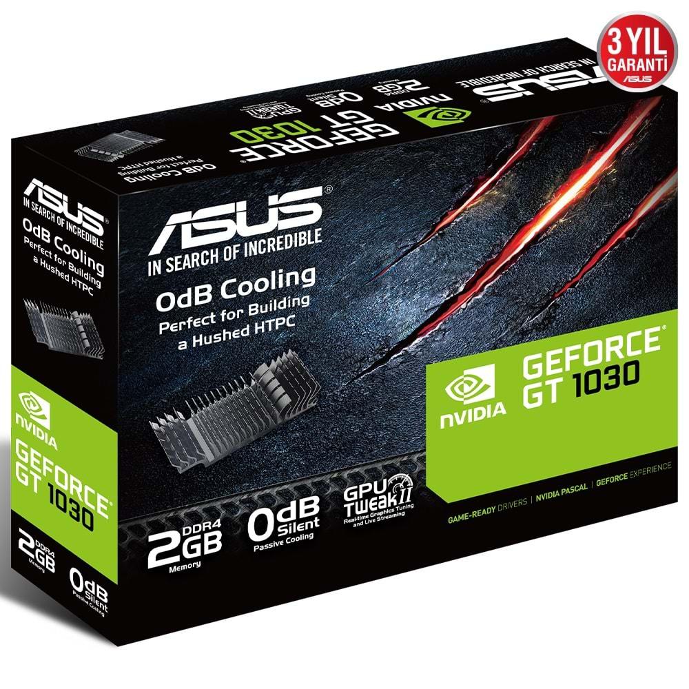 Asus GT1030-SL-2GD4-BRK 2GB 64Bit DDR4 HDMI/DVI PCI 3.0 Ekran Kartı