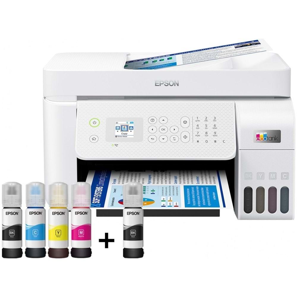 Epson EcoTank L5296 Tarayıcı, Fotokopi, Faks Renkli Çok Fonksiyonlu Tanklı Mürekkep Püskürtmeli Yazıcı Wi-Fi