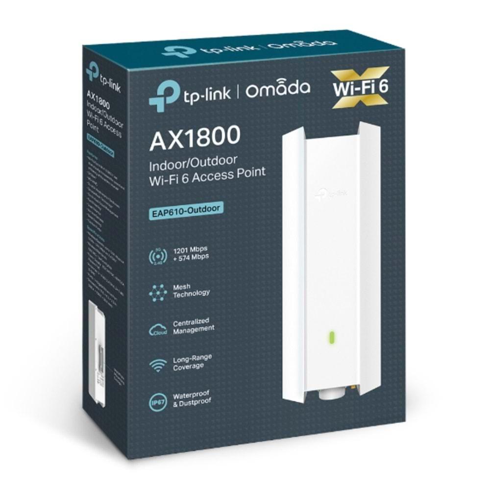 TP-Link EAP610-Outdoor AX1800 Indoor/Outdoor Dual-Band Wi-Fi 6 Access Point