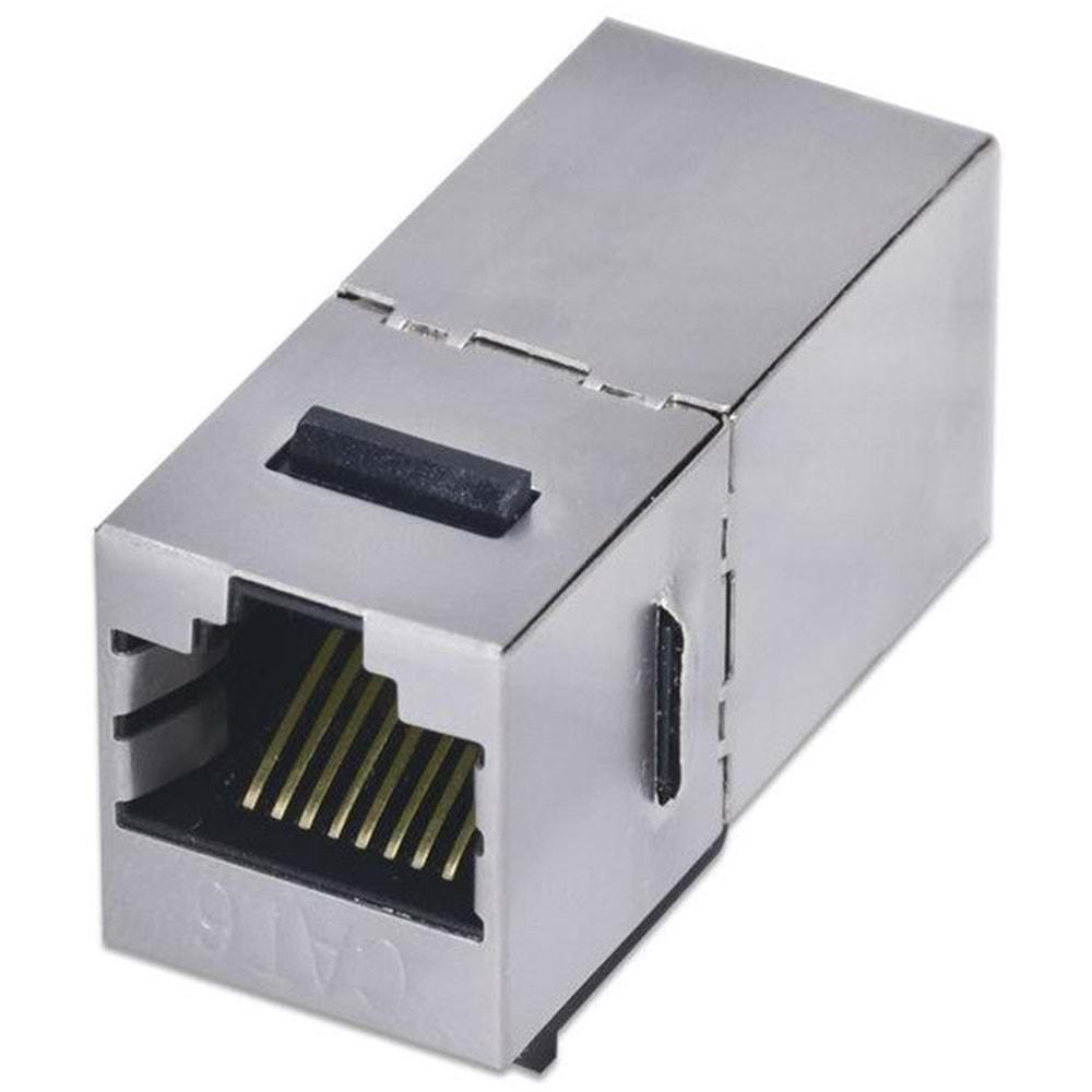 Cat6 Jack İnternet Kablo Birleştirici Rj45 Metal Dişi Dişi Ekleme Aparatı