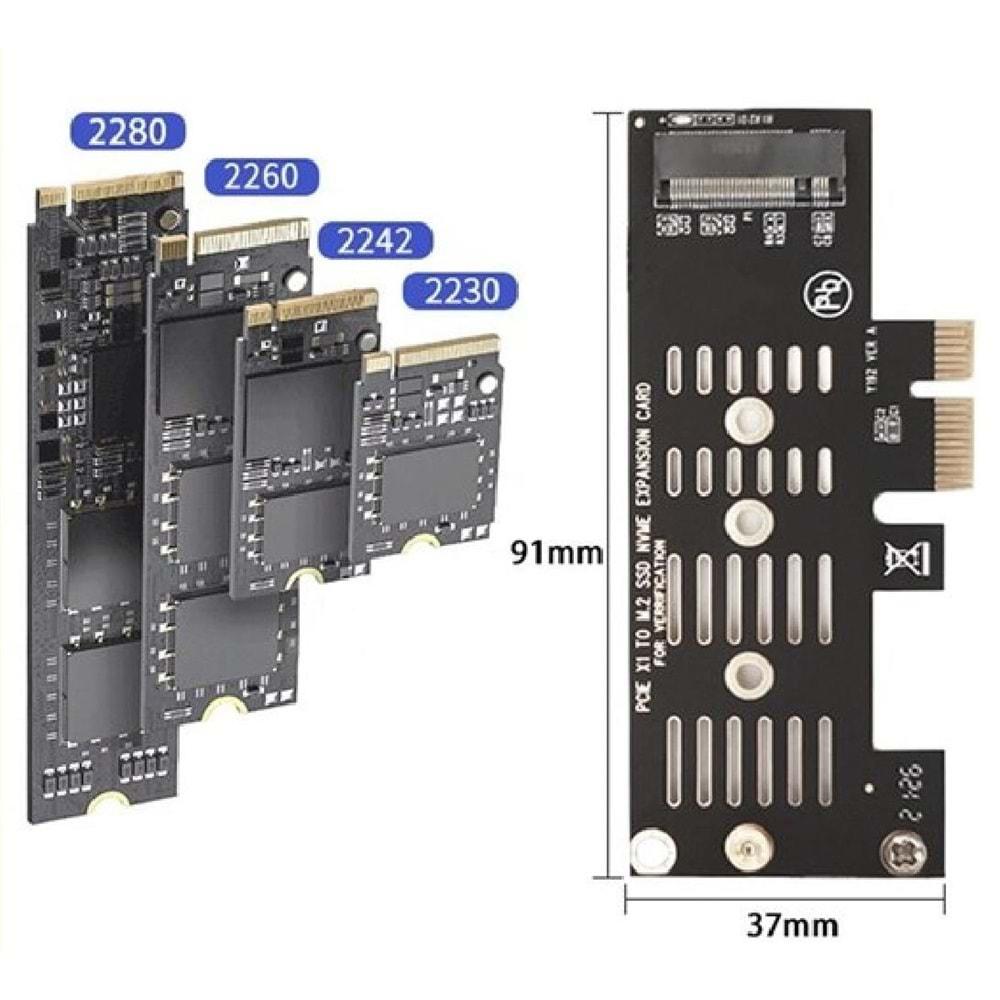 Pci-e Express 3.0 To Nvme Ssd M.2 M Key Çevirici Kart