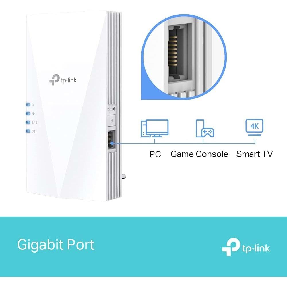TP-Link RE500X, AX1500 Mbps OneMesh Wi-Fi 6 Menzil Genişletici