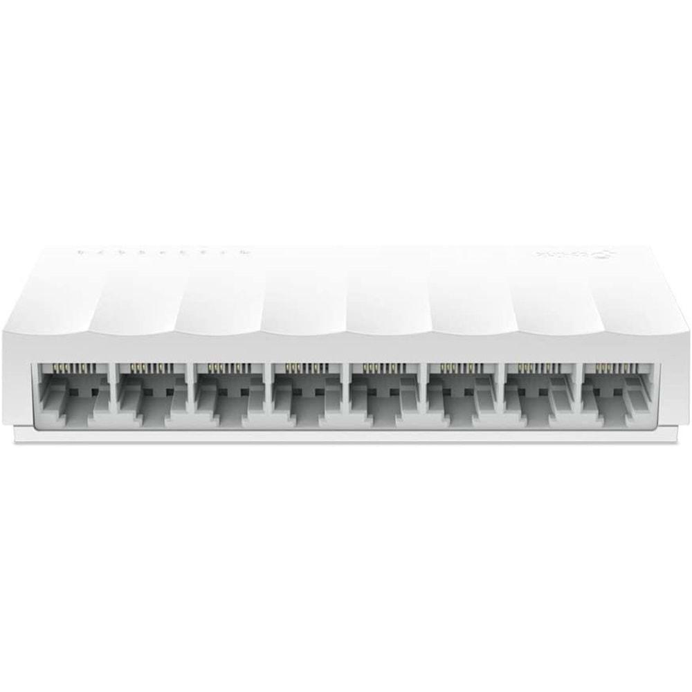 TP-Link LS1008 8-Port 10/100 Mbps Fast Ethernet Switch, 8 Bağlantılı Ethernet Çevirici, Beyaz