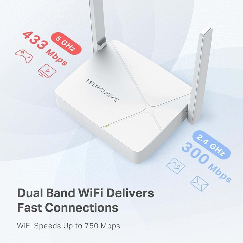 TP-Link Mercusys MR20 AC750 Wireless Dual Band Acces Point Router
