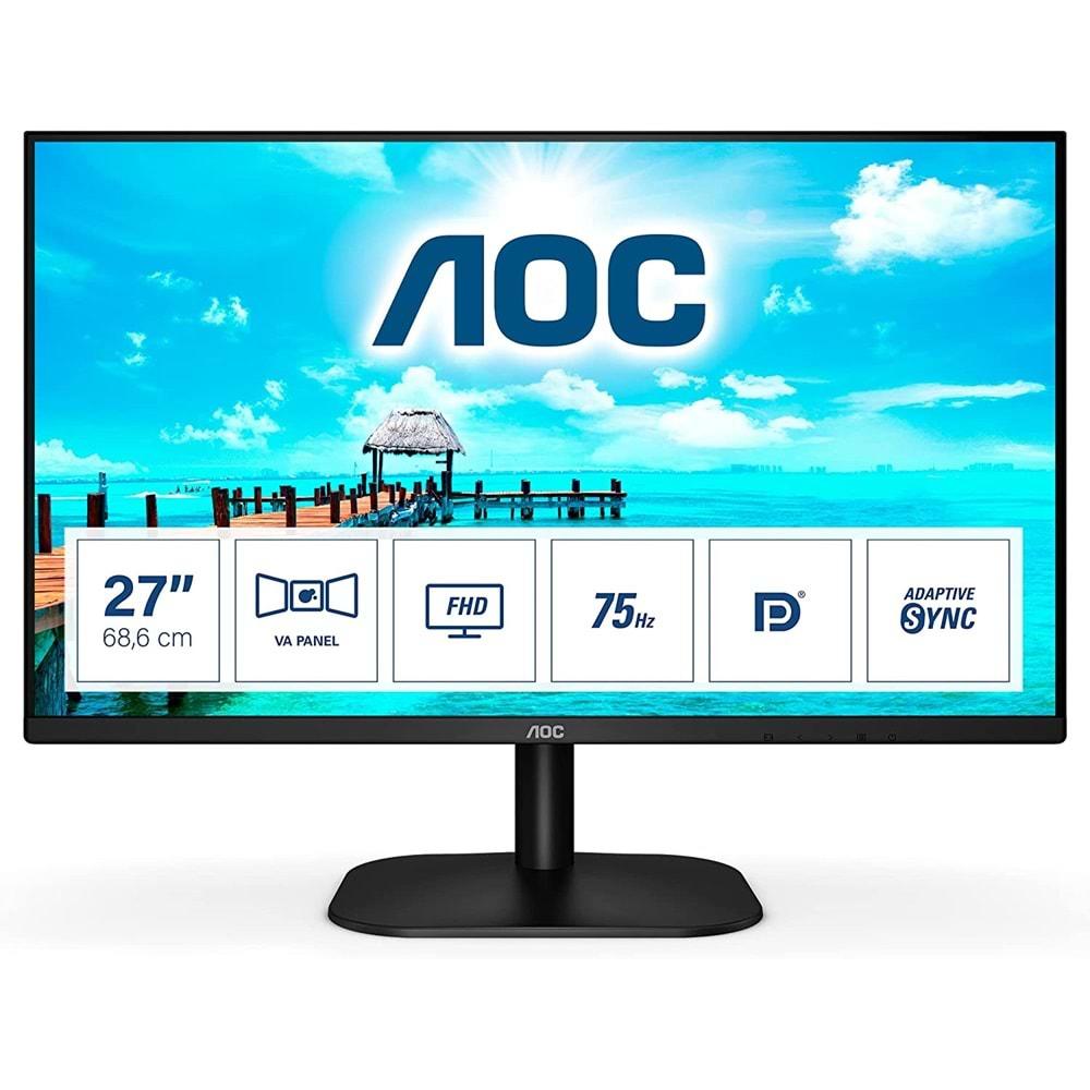 Aoc 27 27B2QAM 4ms FHD 75Hz Dp,Hdmi Hoparlör Vesa Monitör