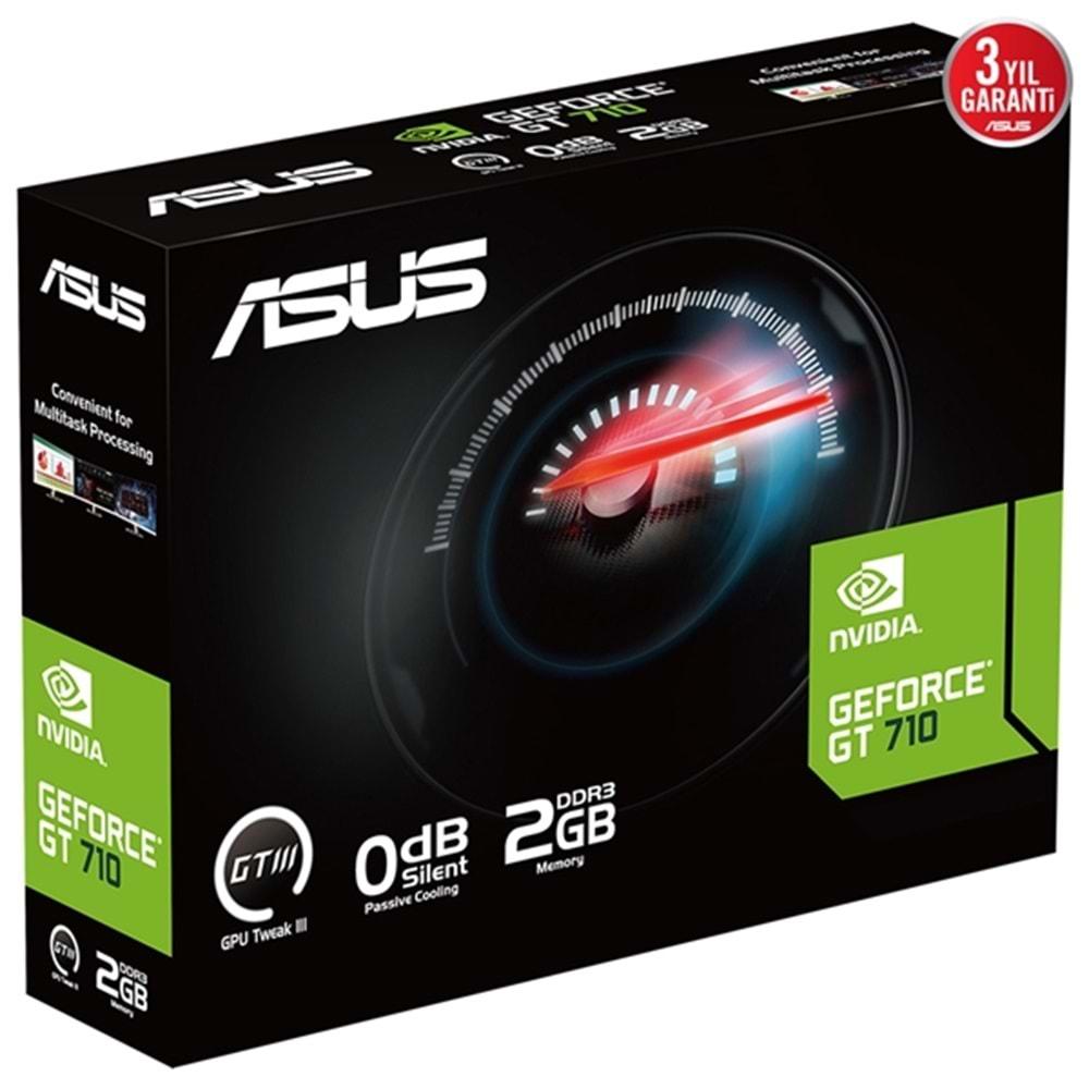 Asus NVIDIA GeForce GT 710 Evo GT710-SL-2GD3-BRK-EVO 2 GB GDDR3 64 Bit Ekran Kartı