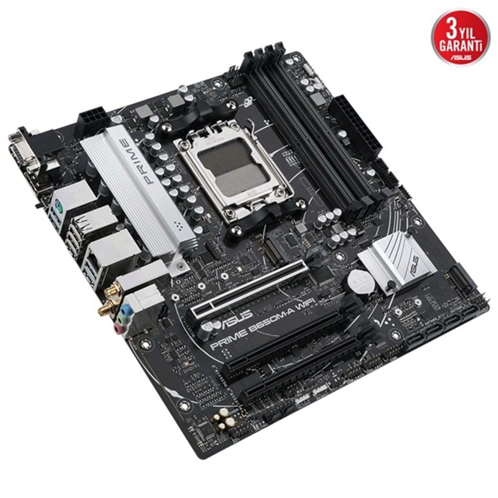 Asus Prime B650M-A WIFI AMD B650 5600 Mz (OC) DDR5 Soket AM5 mATX Anakart