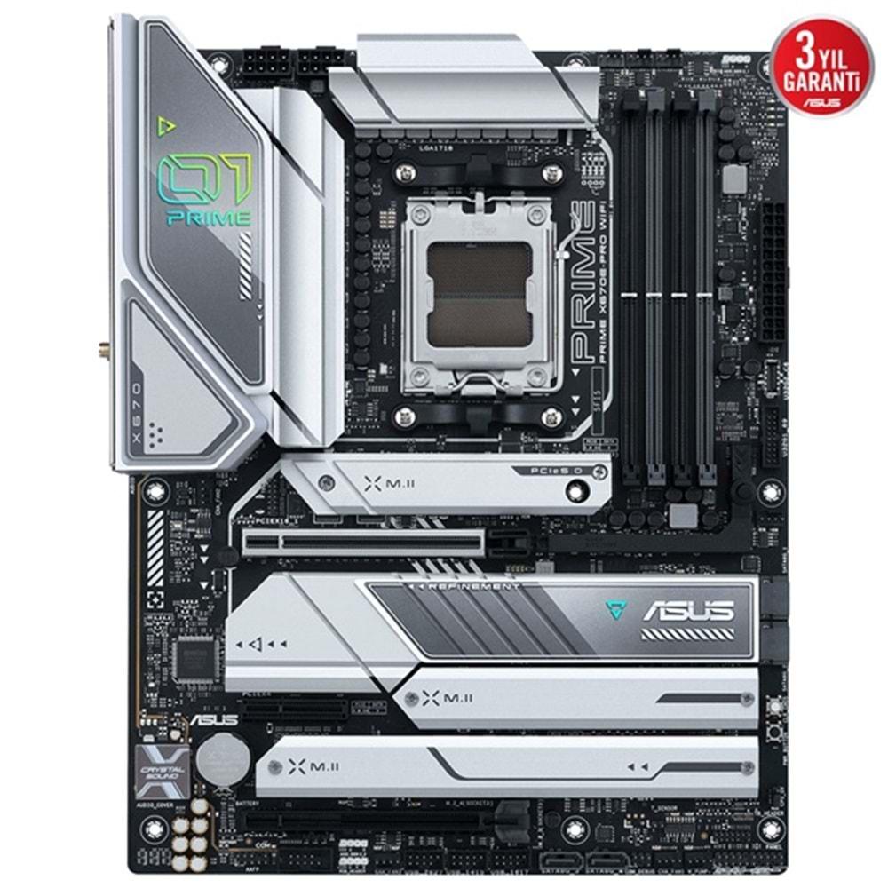 Asus Prime X670E-Pro WIFI AMD X670 6400 MHz (OC) DDR5 Soket AM5 ATX Anakart