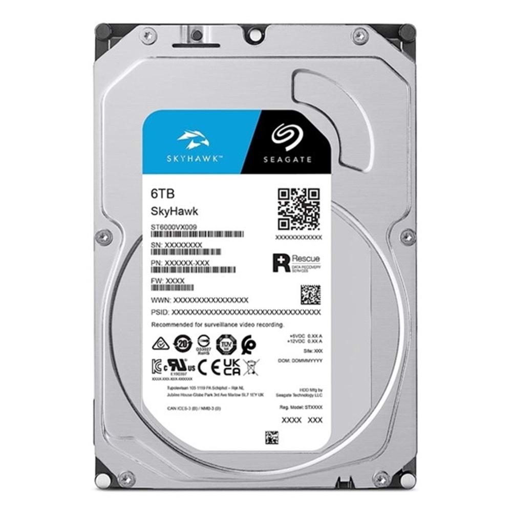 Seagate SkyHawk 6 TB 5400 Rpm 256MB Güvenlik Diski ST6000VX009