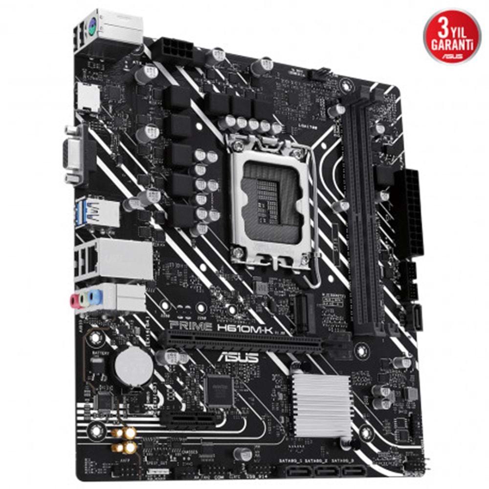 Asus PRIME H610M-K Intel H610 5600 MHz DDR5 Soket 1700 mATX Anakart