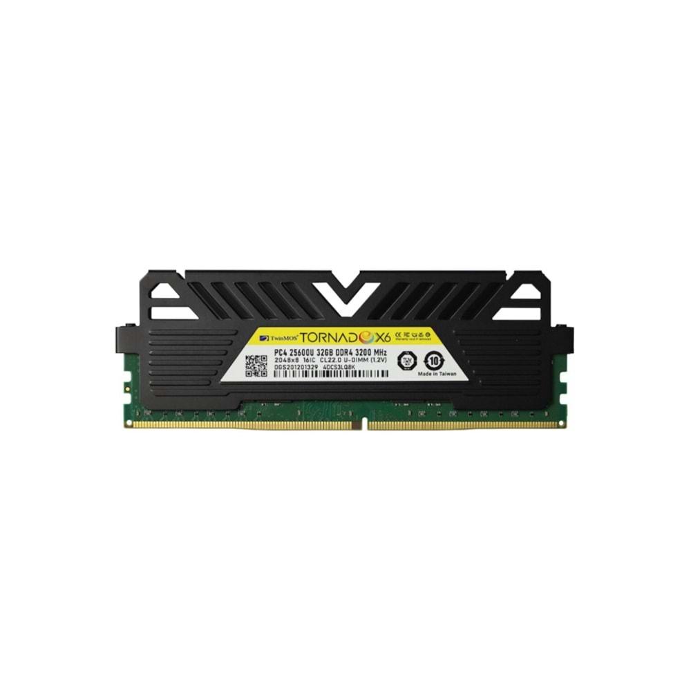 Twinmos TornadoX6 TMMDD432GB3200DKBX6 32 GB DDR4 3200 MHz CL22 Ram