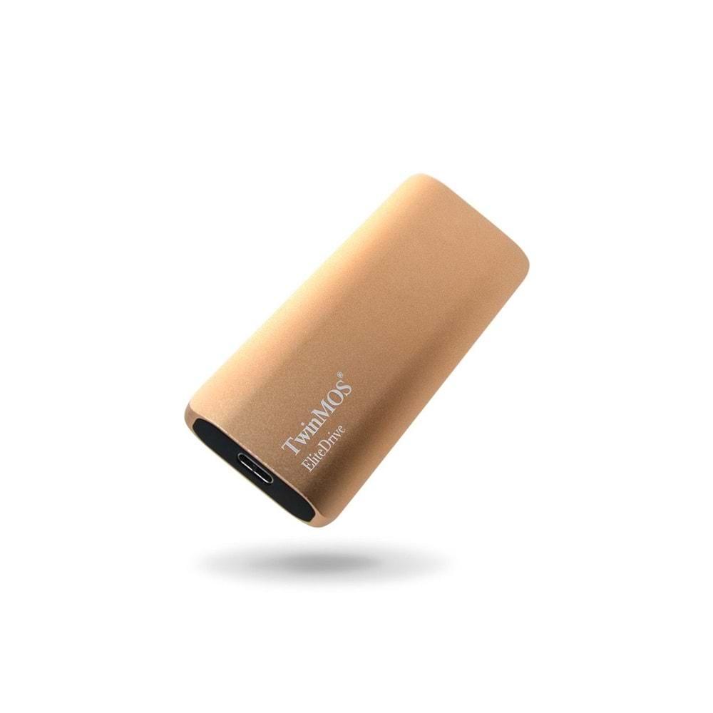 Twinmos External SSD 1TB USB3.2/TYPE-C Gold Harici SSD PSSDGGBMED32-G