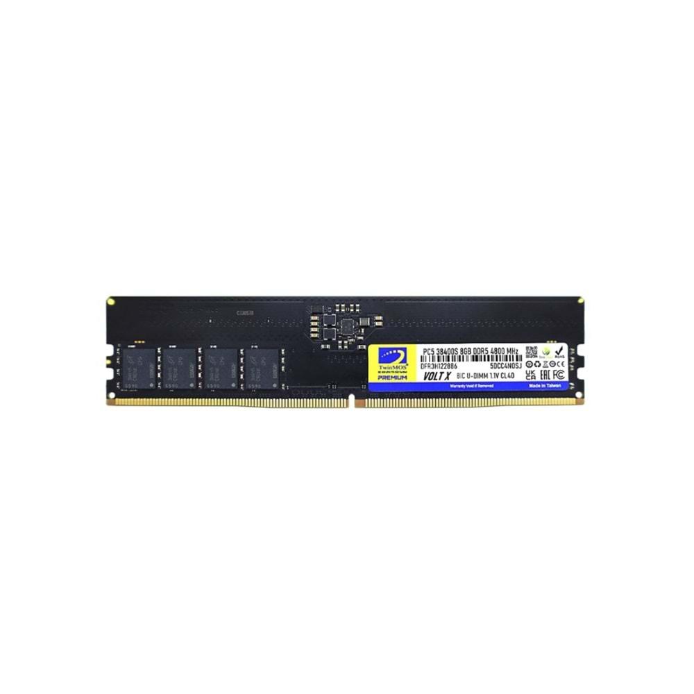 Twinmos TMD58GB4800U40 8GB DDR5 4800Mhz Ram