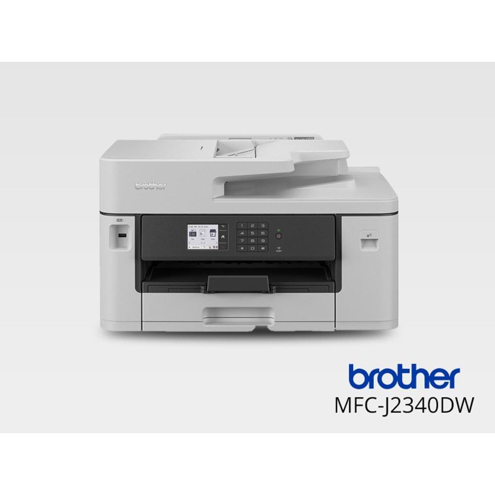 Brother MFC-J2340DW Mürekkepli Çok Fonksiyonlu Renkli Dublex A3 Yazıcı Wi-Fi