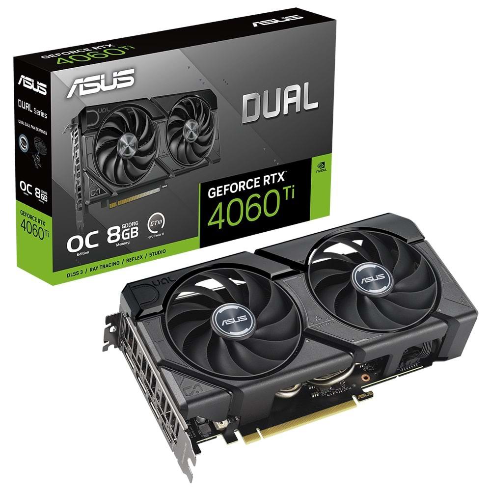 Asus Dual NVIDIA Geforce RTX 4060 TI DUAL-RTX4060TI-O8G-EVO 8 GB GDDR6 128 Bit Ekran Kartı