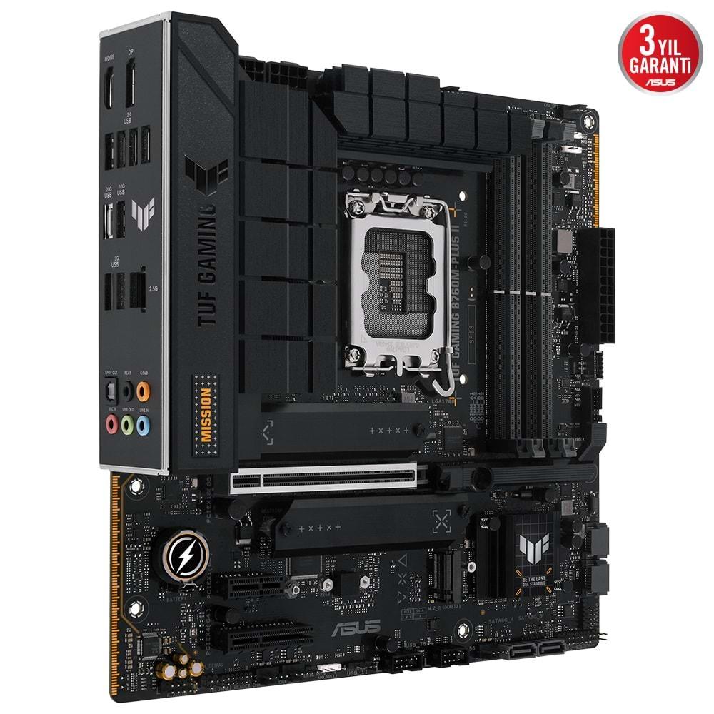 Asus Tuf Gaming B760M-Plus II Intel B760 7200 MHz (OC) DDR5 LGA1700 ATX Anakart