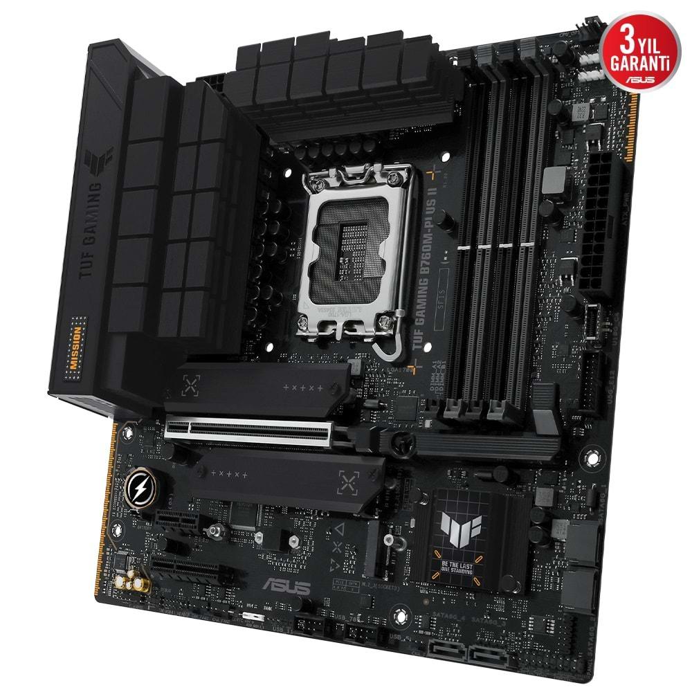 Asus Tuf Gaming B760M-Plus II Intel B760 7200 MHz (OC) DDR5 LGA1700 ATX Anakart