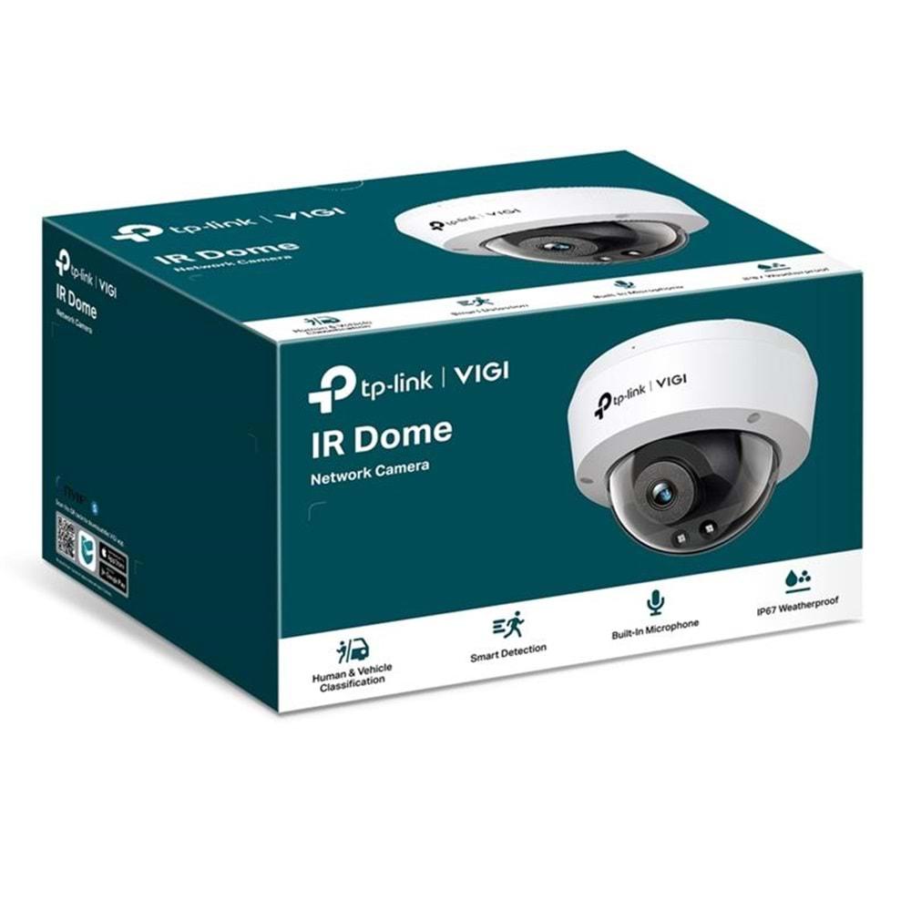 TP-Link Vigi C220I V1.0 2MP 2.8mm IR Dome IP Kamera ( IK10, Dahili Mikrofon )