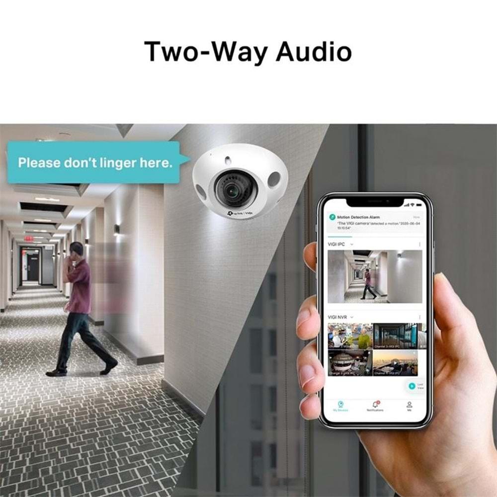 TP-Link VIGI C230I Mini 2.8mm 3MP IR Mini Dome IP Kamera (1/2.8