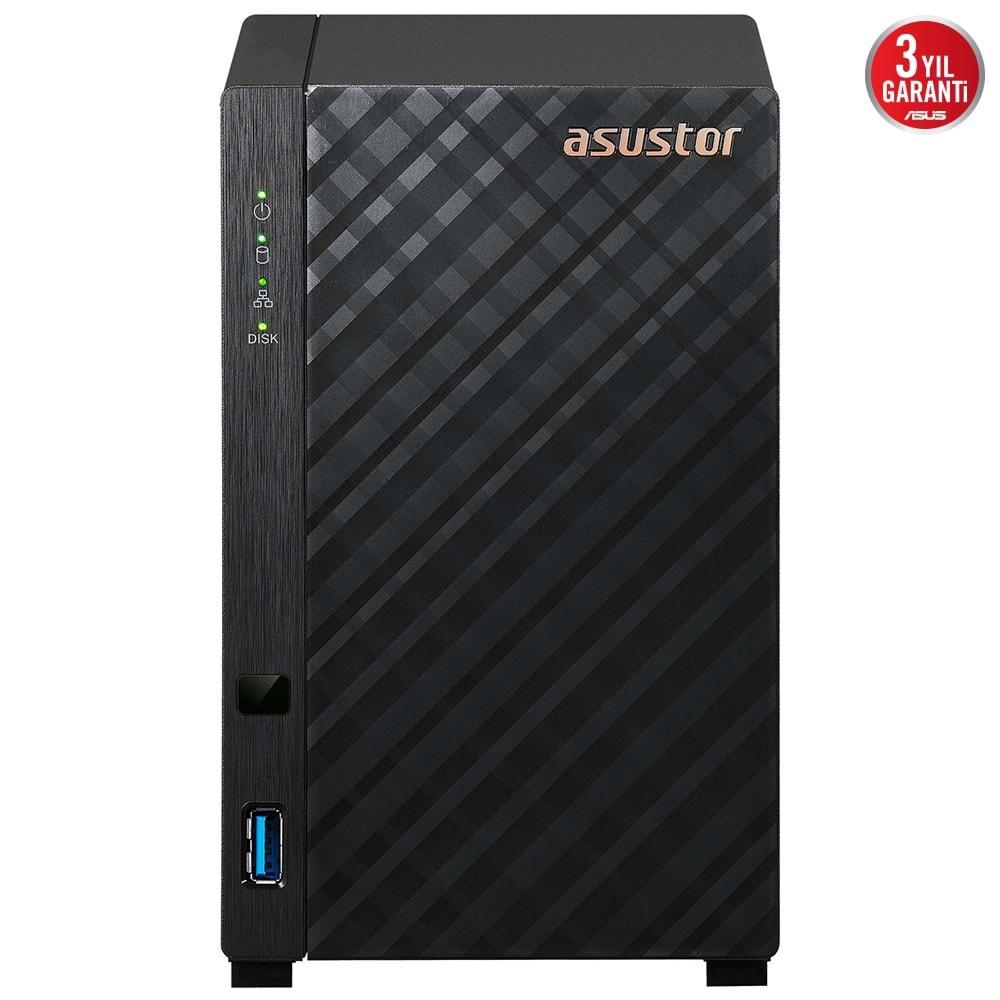 Asustor AS1102TL Realtek RTD1619B QC 1 GB Ram (2x22TB Desteği) Nas Sunucu Disksiz