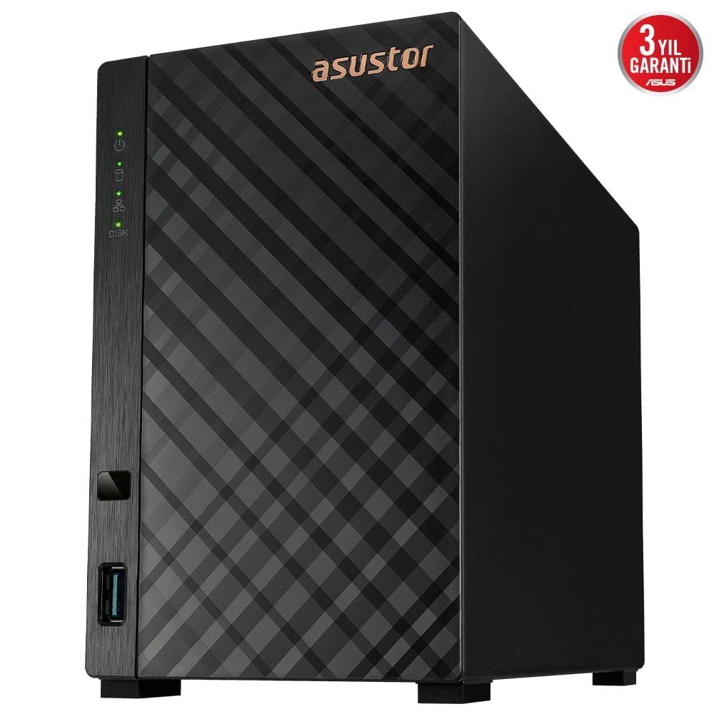 Asustor AS1102TL Realtek RTD1619B QC 1 GB Ram (2x22TB Desteği) Nas Sunucu Disksiz