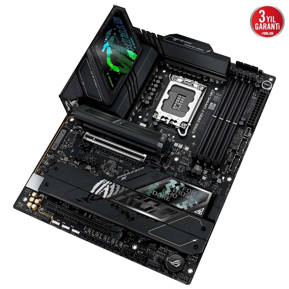 Asus ROG STRIX Z890-F GAMING WIFI 8600MHz (OC) DDR5 Soket LGA1851 M.2 HDMI DP ATX Anakart