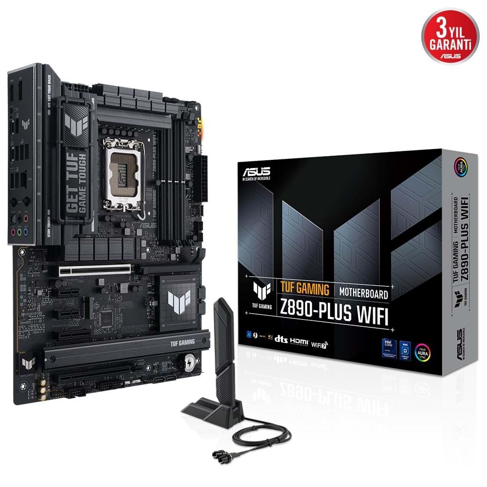 Asus TUF GAMING Z890-PLUS Wi-Fi DDR5 Intel LGA1851 Anakart