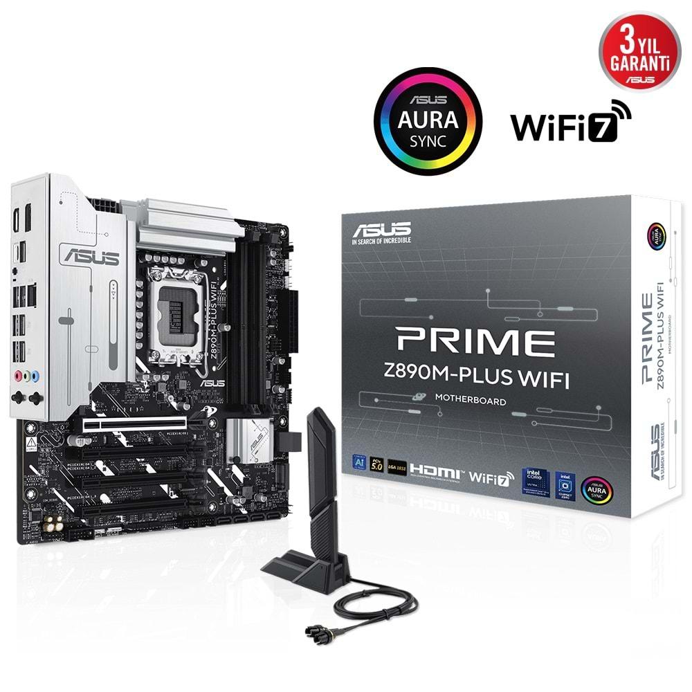 Asus PRIME Z890M-PLUS Wifi DDR5 Intel LGA1851 Anakart