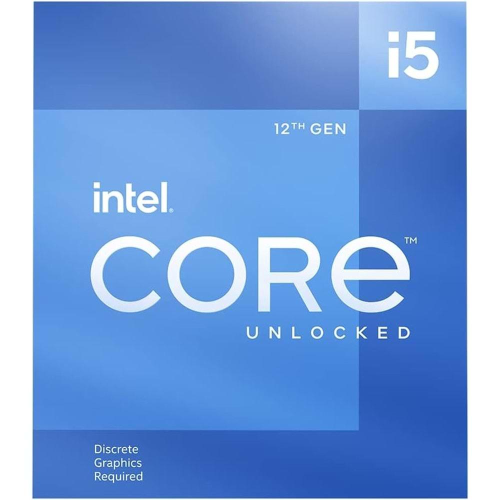 Intel Core i5-12600KF 20 MB 3.70 GHz 10 Çekirdek Önbellek 125W İşlemci Fansız