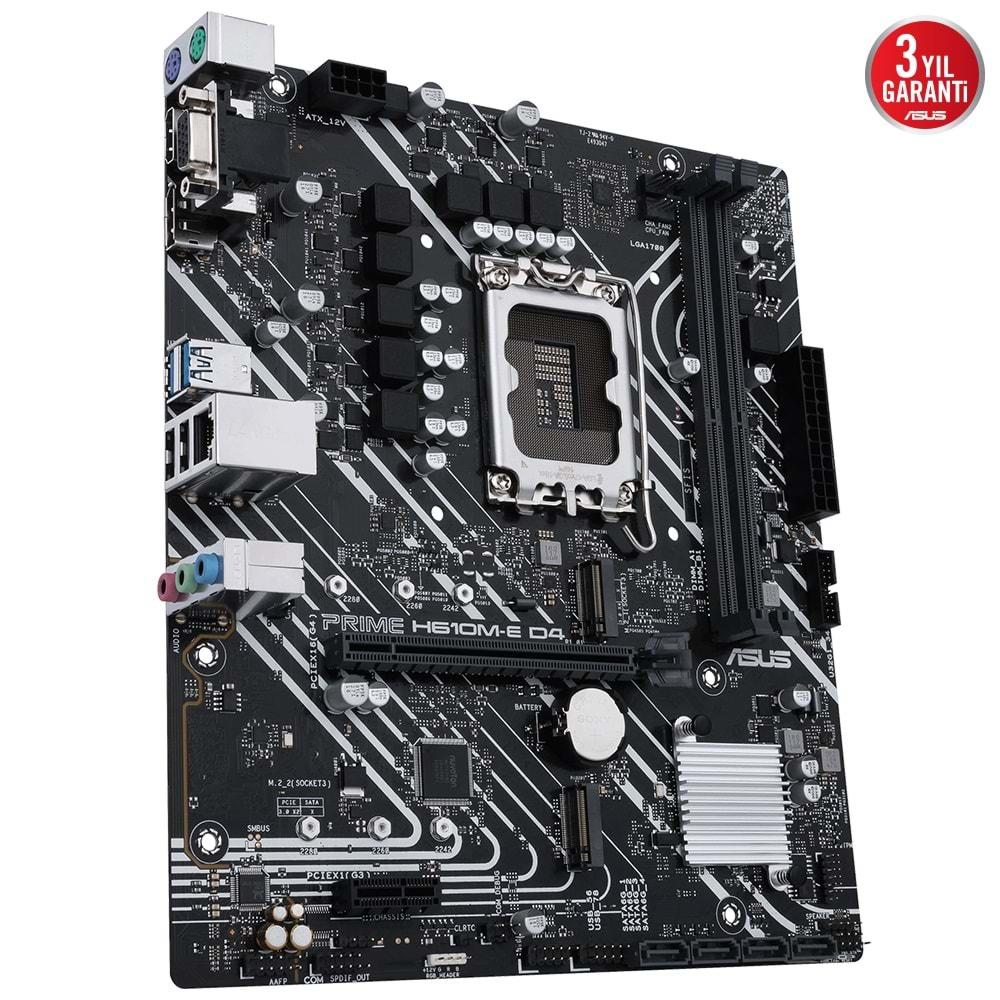 Asus PRIME H610M-E D4-CSM Intel H610 3200 MHz DDR4 Soket 1700 mATX Anakart