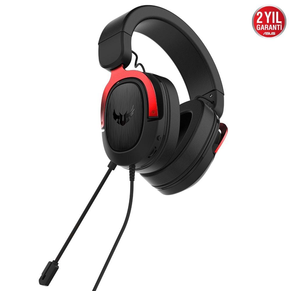 Asus TUF GAMING H3 RED 7.1 PC Mac Ps4 Nintendo Switch Mobil ve Xbox One Uyumlu Kırmızı Oyuncu Kulaklığı