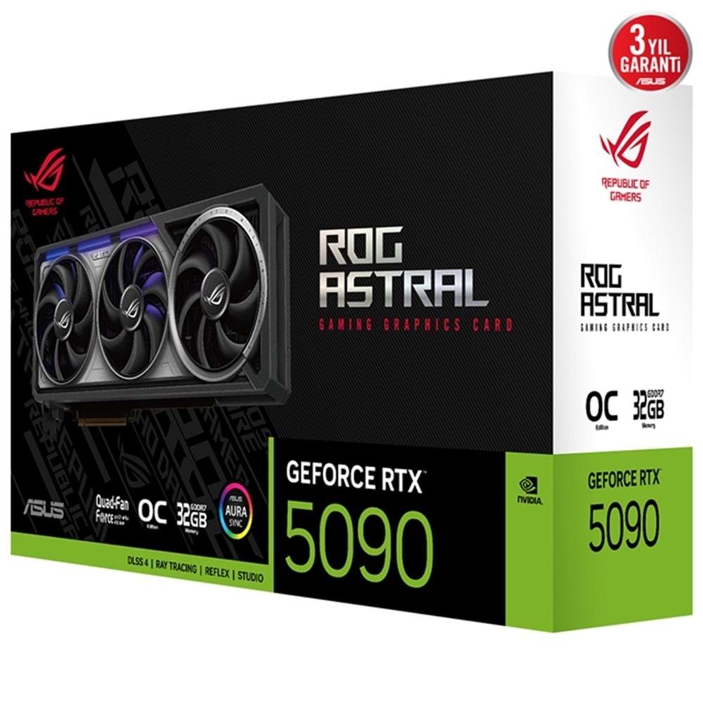 Asus ROG-ASTRAL-RTX5090-O32G-GAMING 32GB 512Bit GDDR7 DP/HDMI PCI 5.0 Ekran Kartı