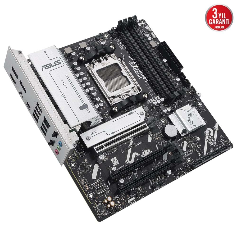 Asus PRIME B840M-A Wi-Fi 7600mhz (oc) Ddr5 Soket Am5 M.2 Hdmı Dp Matx Anakart