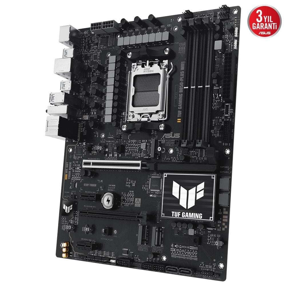 Asus TUF GAMING B850-PLUS WIFI AMD B850 DDR5 USB3.2 M.2 DP/HDMI PCI 5.0 Anakart