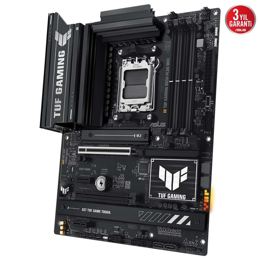 Asus TUF GAMING B850-PLUS WIFI AMD B850 DDR5 USB3.2 M.2 DP/HDMI PCI 5.0 Anakart