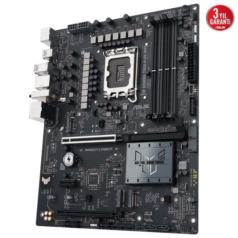 Asus TUF GAMING B860-PLUS WIFI 8666 MHz (OC) DDR5 Soket LGA1851 M.2 HDMI DP ATX Anakart