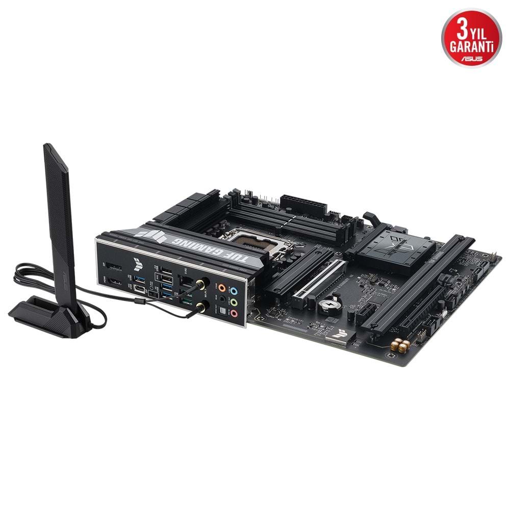 Asus TUF GAMING B860-PLUS WIFI 8666 MHz (OC) DDR5 Soket LGA1851 M.2 HDMI DP ATX Anakart