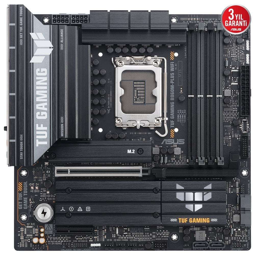 Asus TUF GAMING B860M-PLUS WIFI İntel B860 8800 MHz (OC) DDR5 Soket mATX Anakart