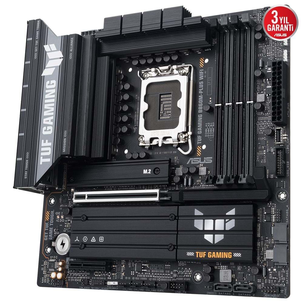 Asus TUF GAMING B860M-PLUS WIFI İntel B860 8800 MHz (OC) DDR5 Soket mATX Anakart