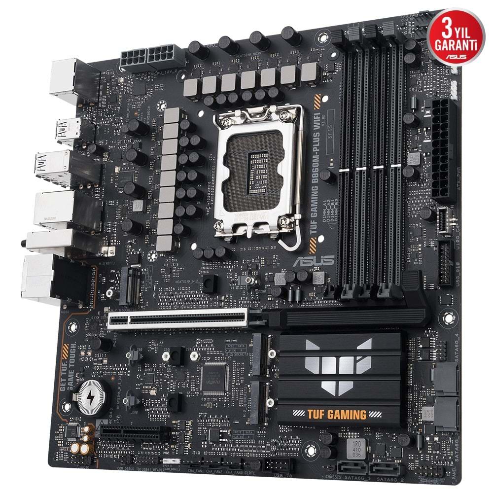Asus TUF GAMING B860M-PLUS WIFI İntel B860 8800 MHz (OC) DDR5 Soket mATX Anakart