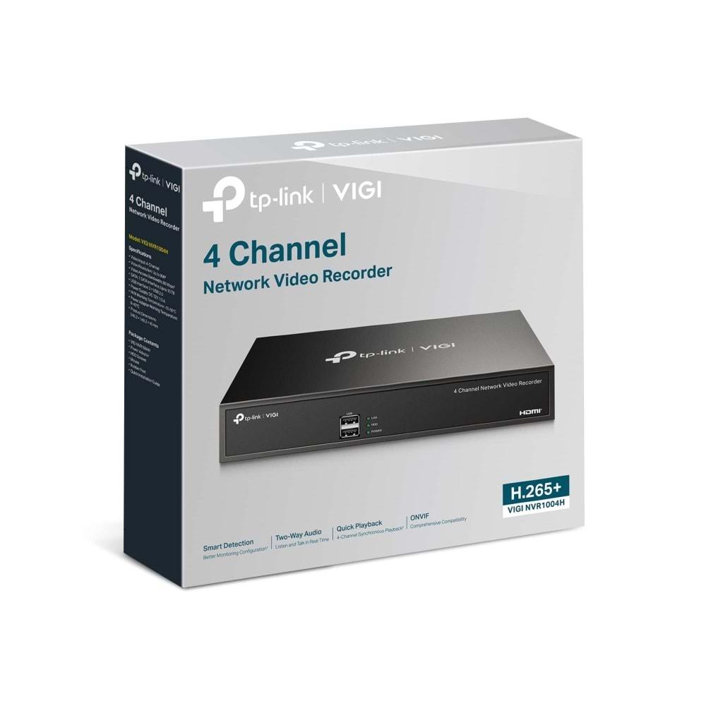 TP-Link VIGI NVR1004H 4 Kanal 1 Sata NVR Kayıt Cihazı H265+