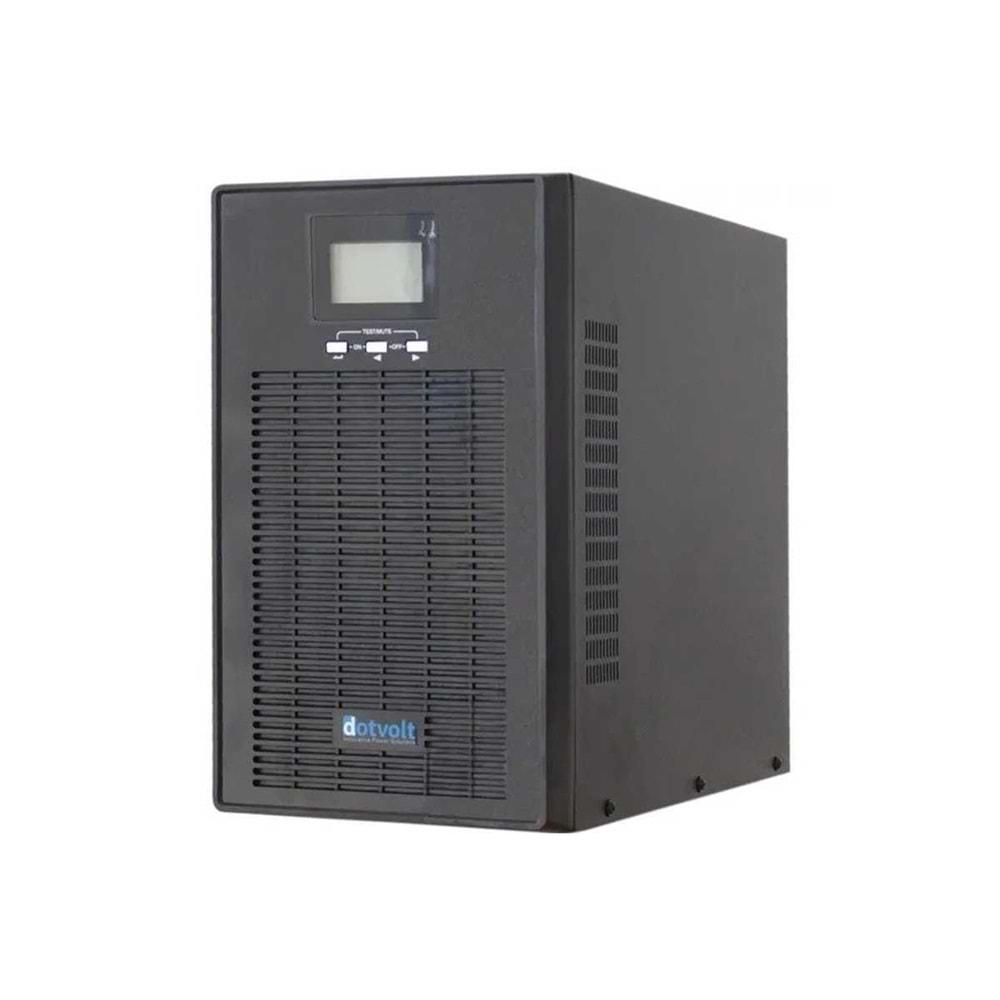 DotVolt 2 KVA / 1800 W LCD Tower Online Güç Kaynağı UPS 4 x 7A