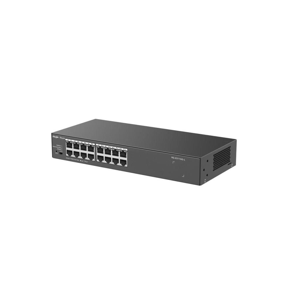 Ruijie Reyee RG-ES116G-L 16 Port 10/100/1000 Mbps Gigabit Switch