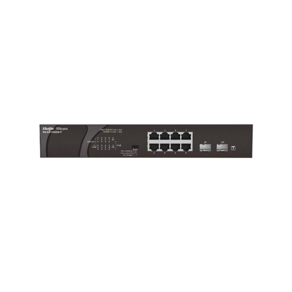 Ruijie RG-ES110GDS-P 10 Port 10/100/1000 Mbps Gigabit PoE Switch